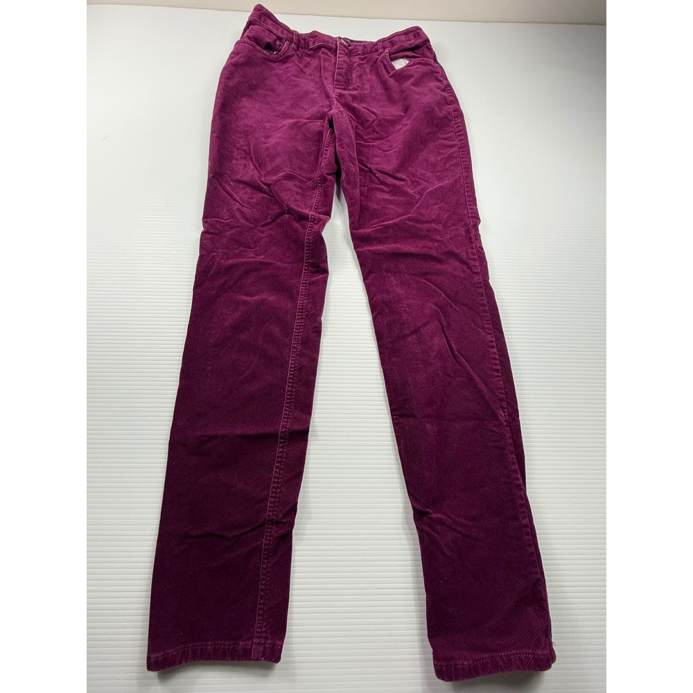 Boden The Soho Skinny Corduroy Pants Berry Purple US 8L‎ Long Slim Fit